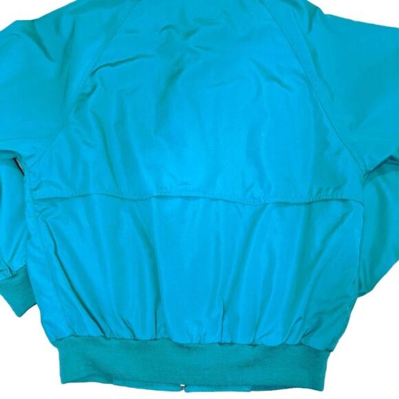 Eddie Bauer VTG 90s Teal Flannel Lined Jacket Men's Spring Coat Grandpa Medium - Picture 3 of 12